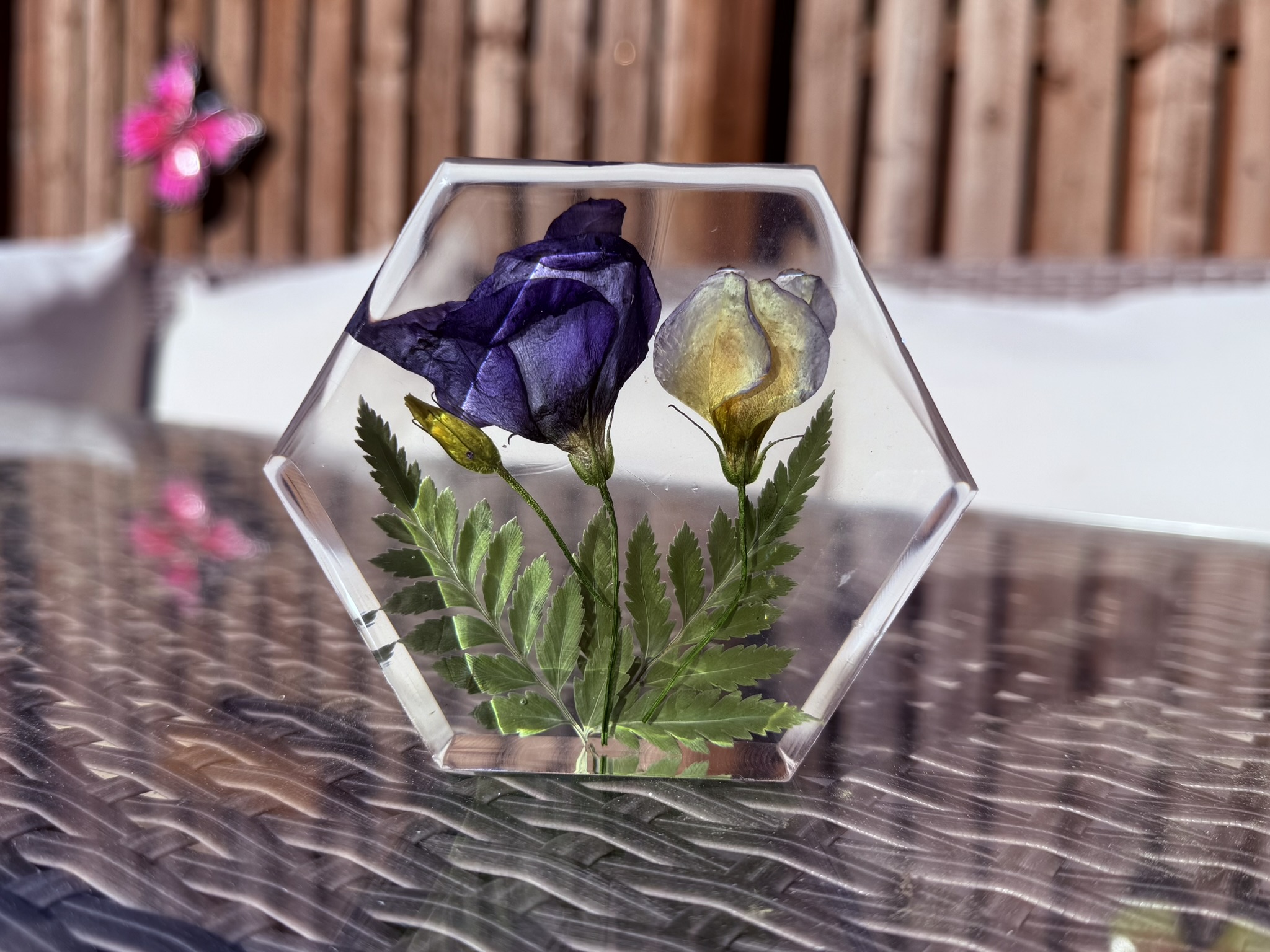 Small Resin Hexagon