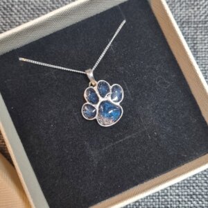 Pet Ashes Paw Print Pendant Aberdeenshire