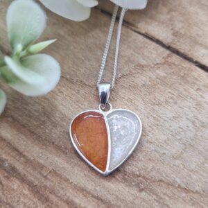 Split Heart Memorial Pendant | ResinIt