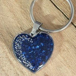 Ashes Heart Keyring